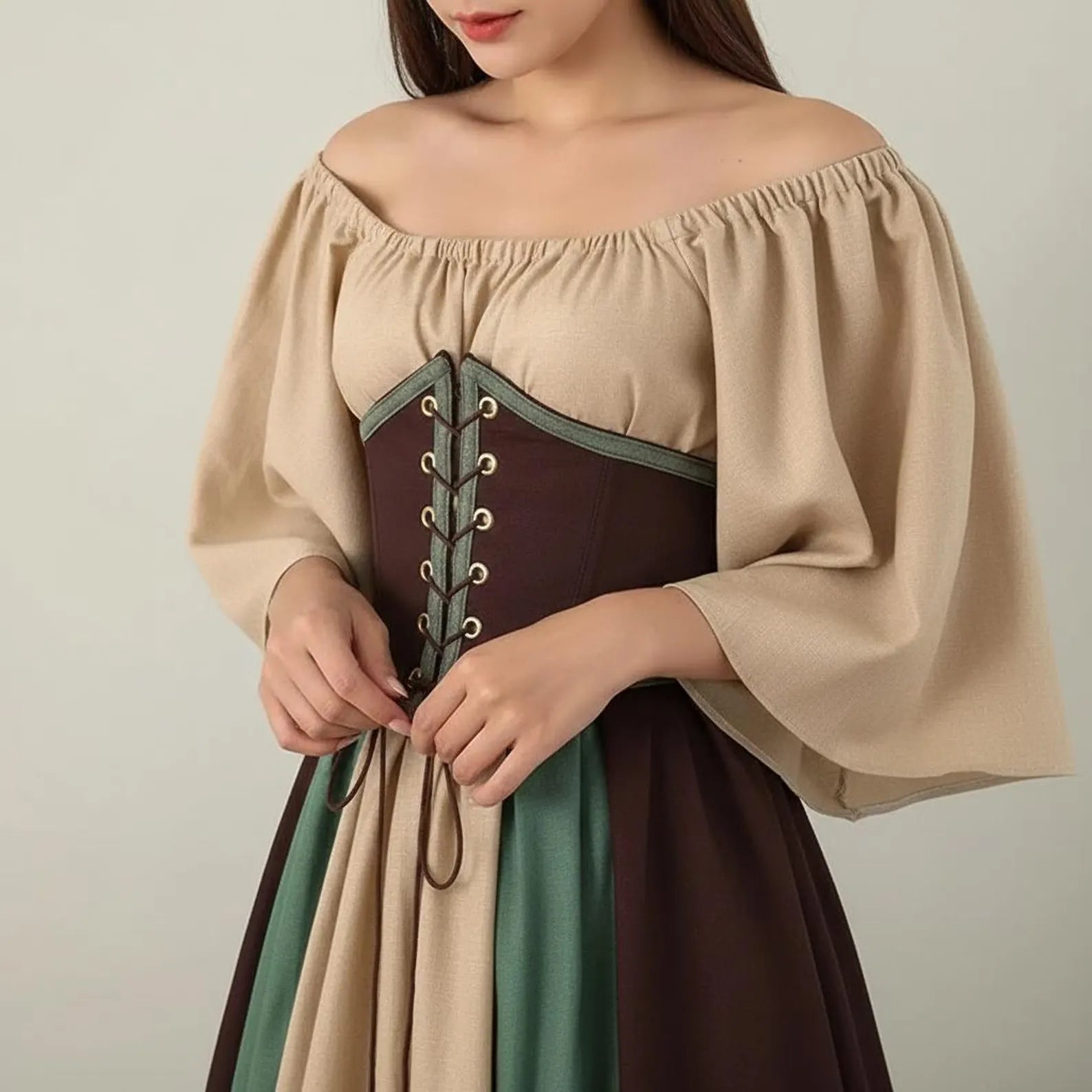 Corset Lace Dress, Renaissance Court Dress